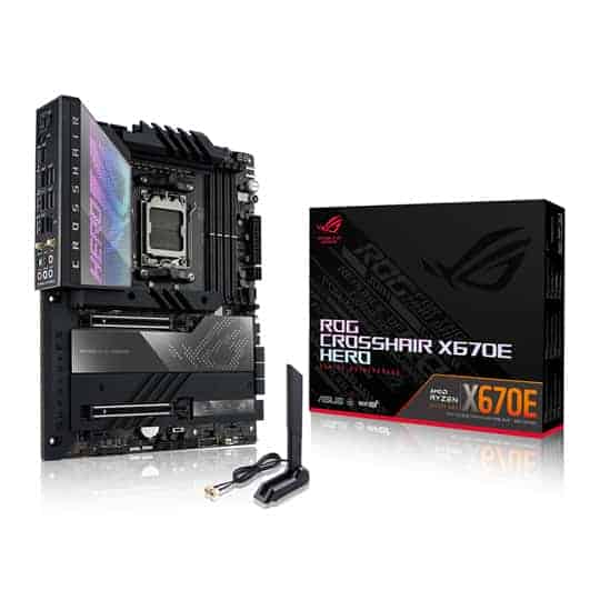 ASUS ROG CROSSHAIR X670E HERO AM5 DDR5 PCIe 5.0 ATX Motherboard